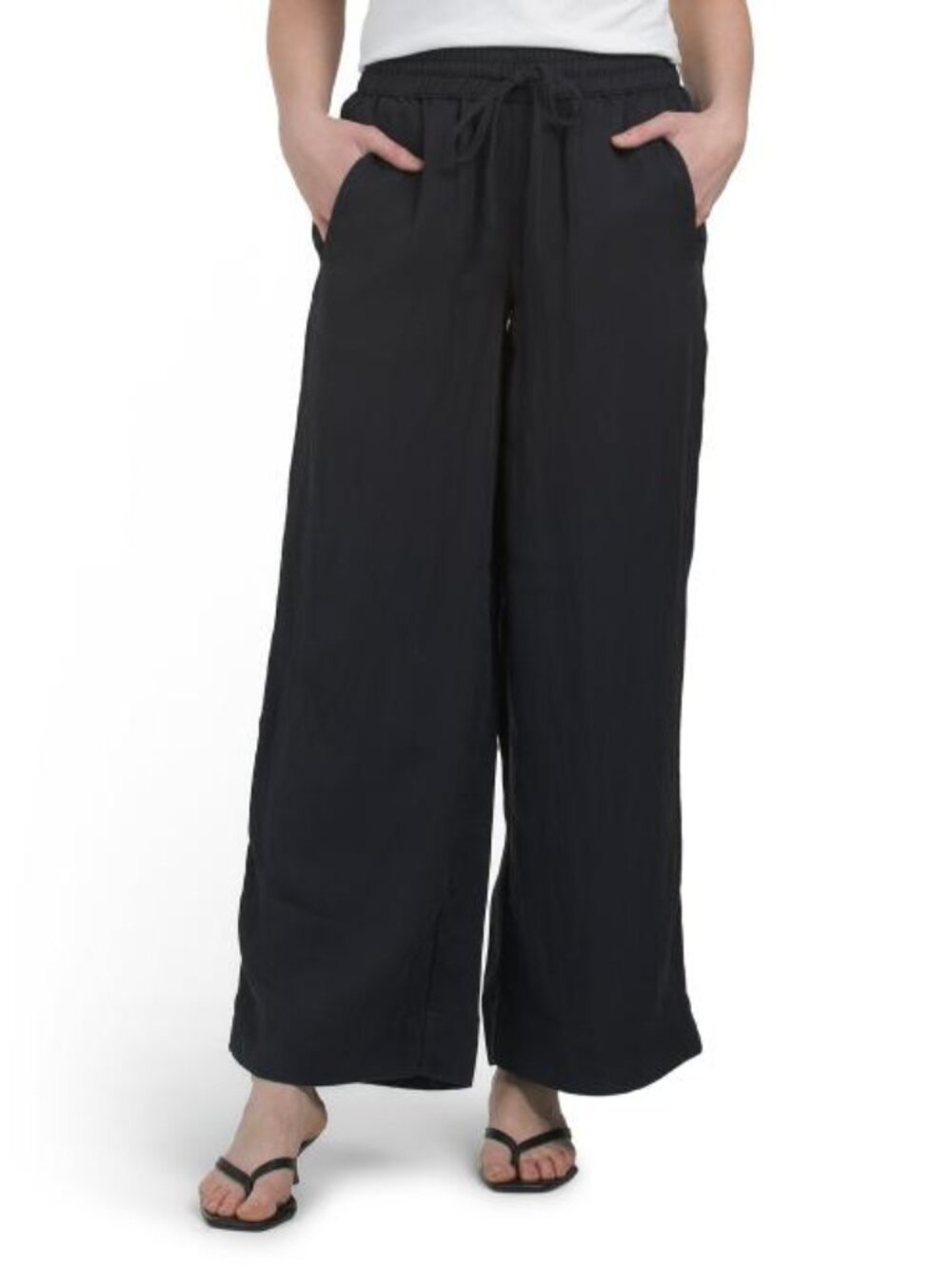 FAMOUS BRAND Pull On Pants With Side Slit